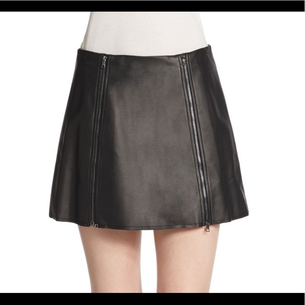 BCBG Faux leather mini skirt